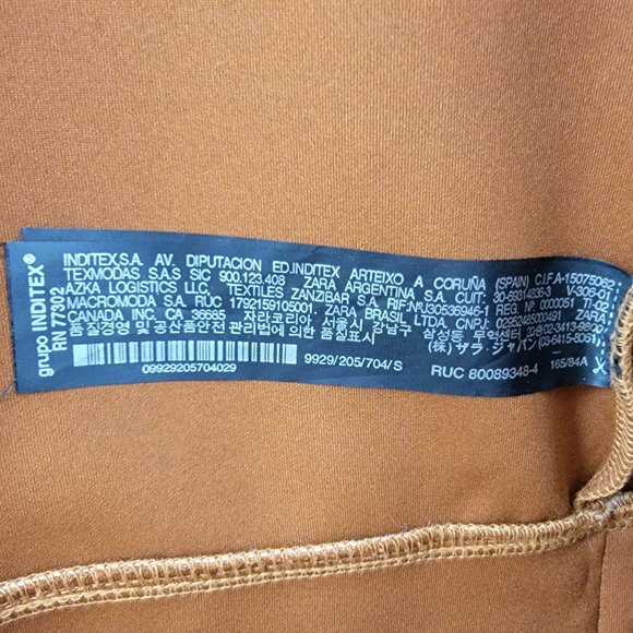 Zara Faux Suede Womens Coat Winter Fall Jacket Size S New never worn - Picture 7 of 8